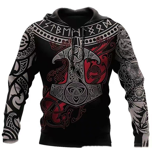 3D Digital Printing Sweater Men's Hoodie