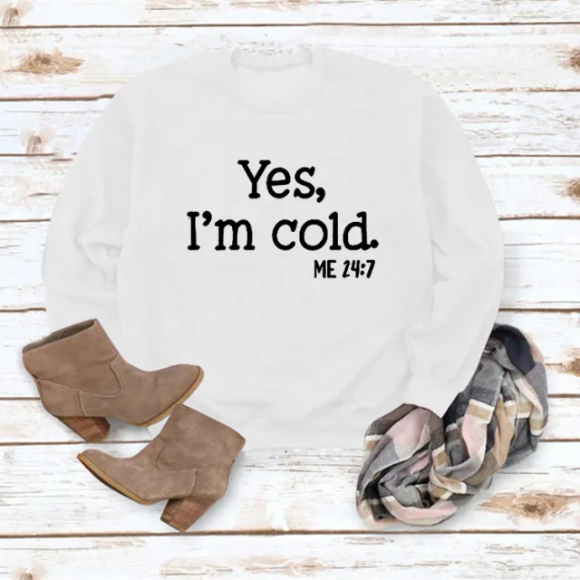Letter Round Neck Pullover Long Sleeve Sweatshirt Styles5 S - Shop at LoveMi