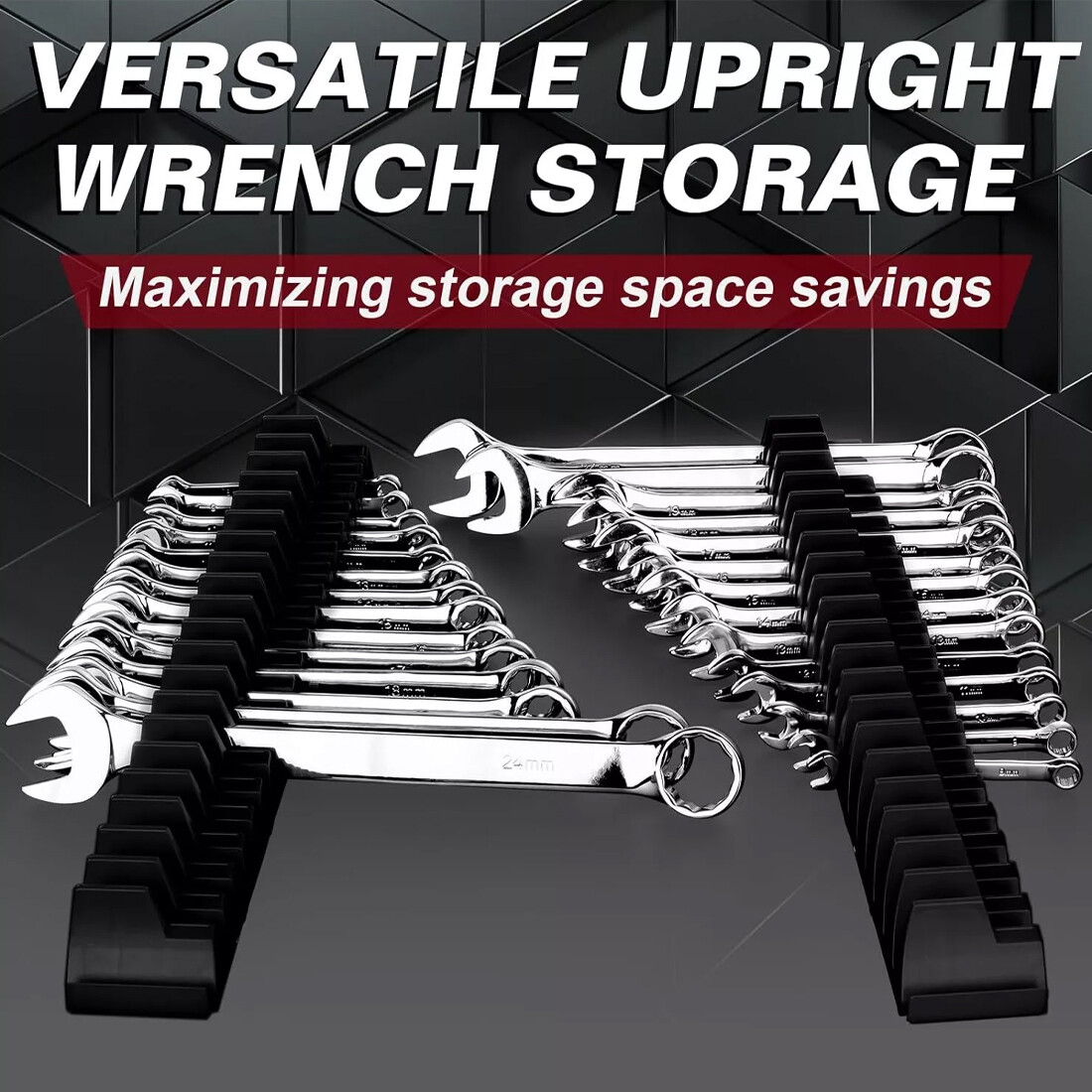46 PCS Magnetic Wrench Organizer Widget Portable Tool Storage Shelf Practical UK — image 4