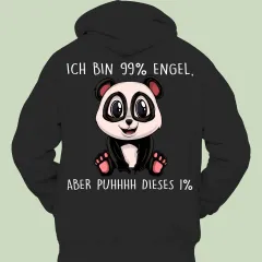 Loose Hooded Sweater Women's Cute Printed Long Sleeve Idle Style - Black - View 1