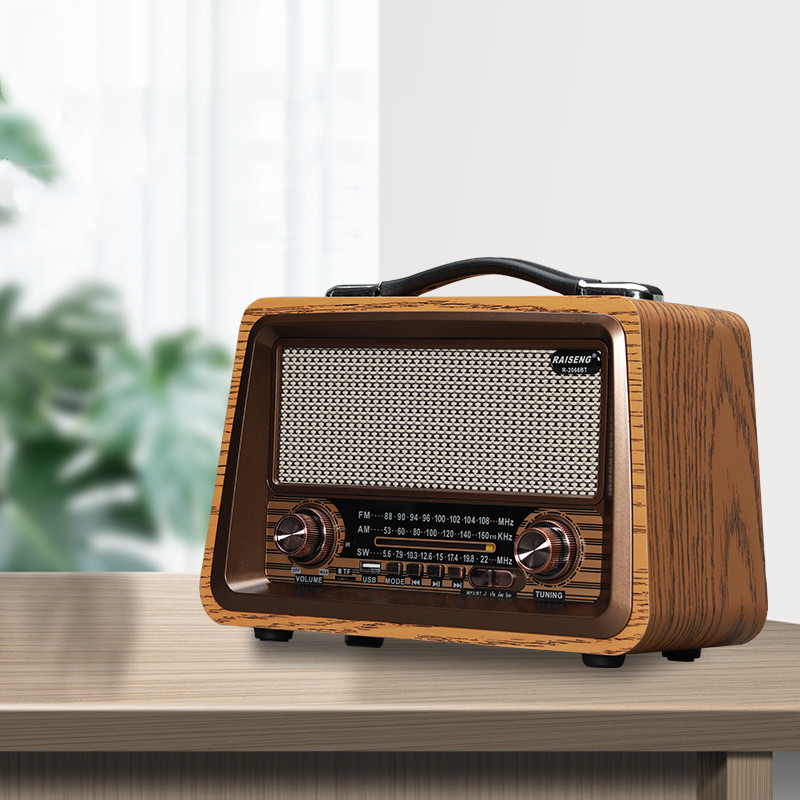 Home Wooden Retro Wireless Bluetooth Speaker