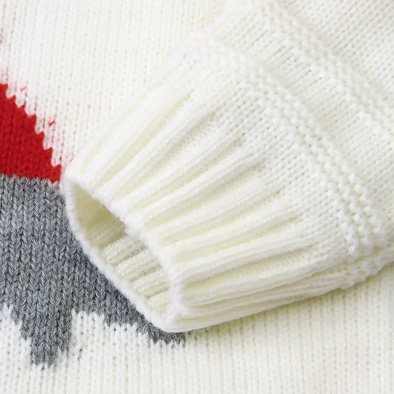 Baby Body Christmas Hat Knitted One-piece Long Sleeves Romper