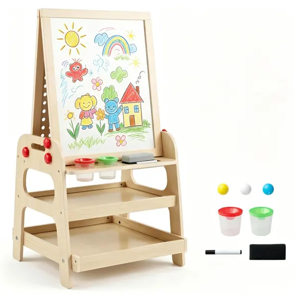 2-in-1 Wooden Kids Art Easel