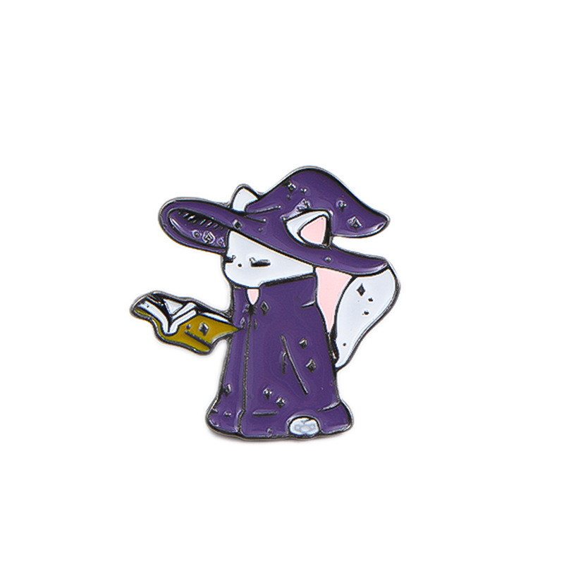 Title 1, Magician Cartoon Cute Dripping Alloy Kitty Brooch