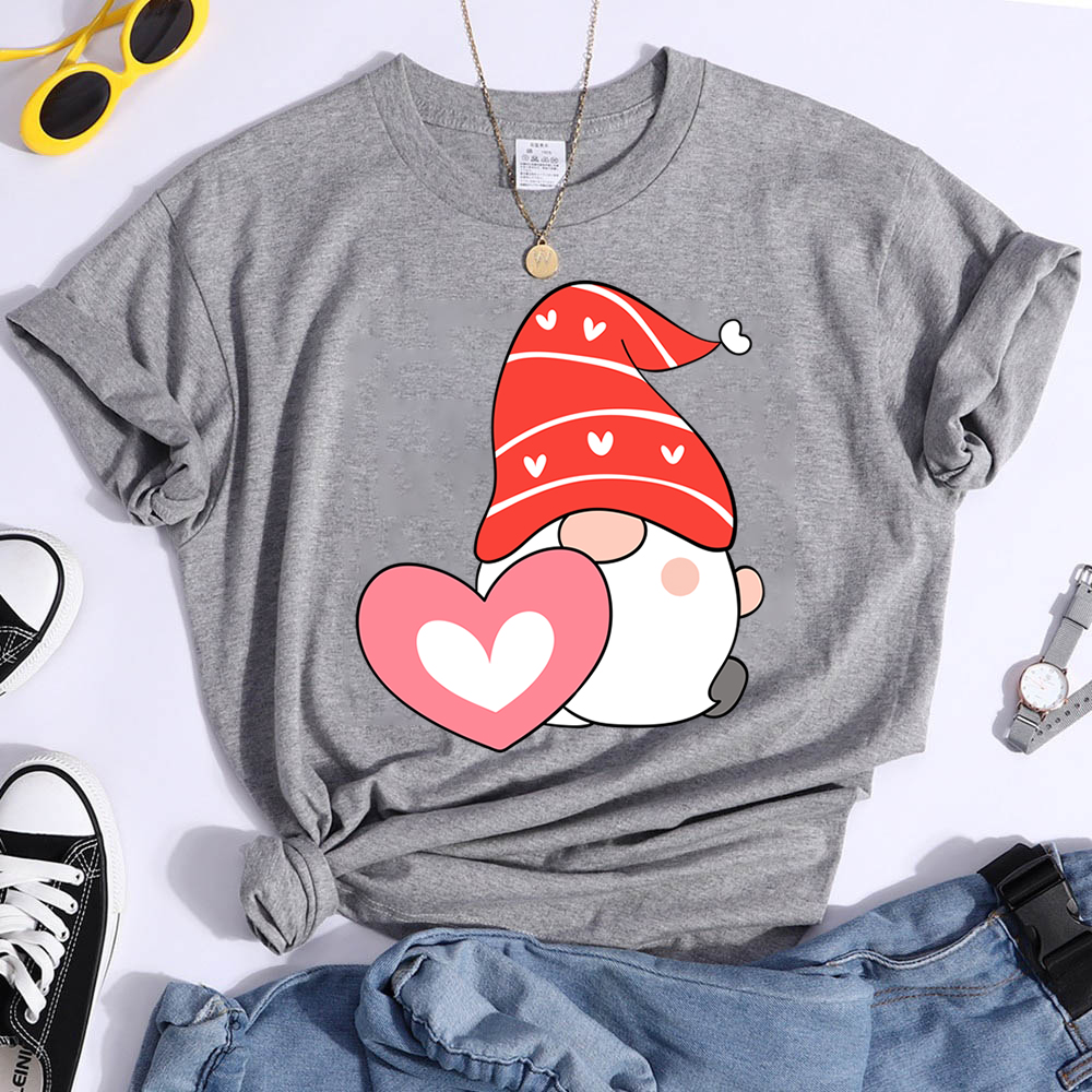 Women's Summer Blank Short Sleeve Cotton T-shirt