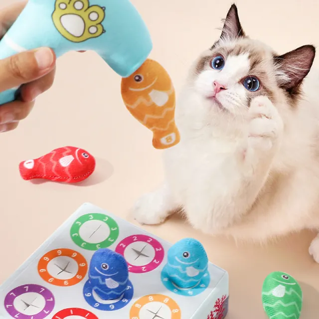 Plush Simulated Fish Cat Toy Pet Products Sky Blue - Shop at LoveMi