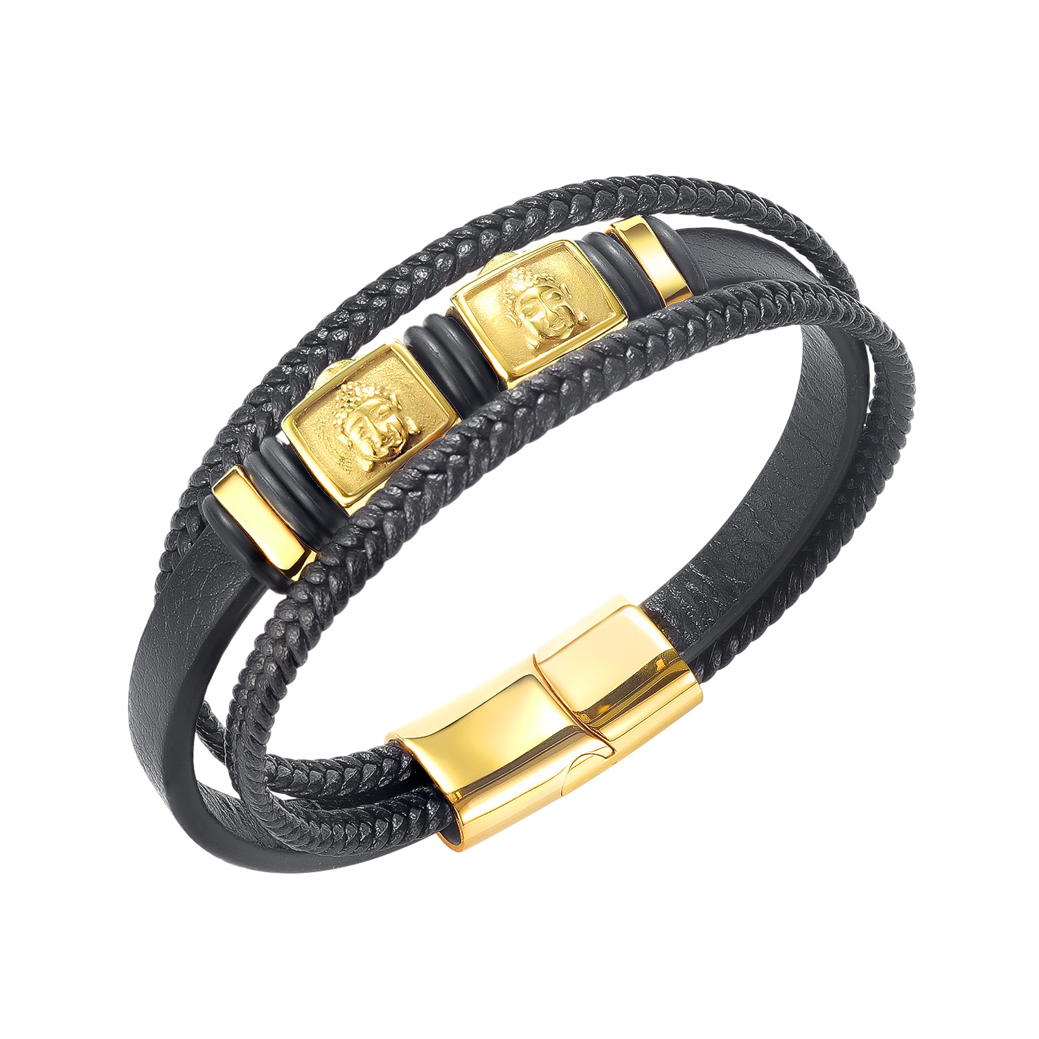 Title 4, Brazalete de cuero vintage para hombre, ideal p...