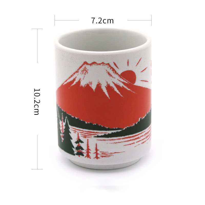 Mount Fuji red