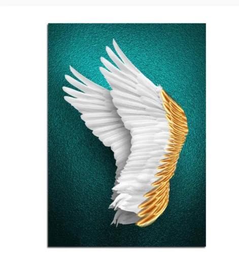 Gold Butterfly Wall Poster Modern Canvas Painting Art Corridor Living Room Bedroom Decor Frameless - Shop at LoveMi