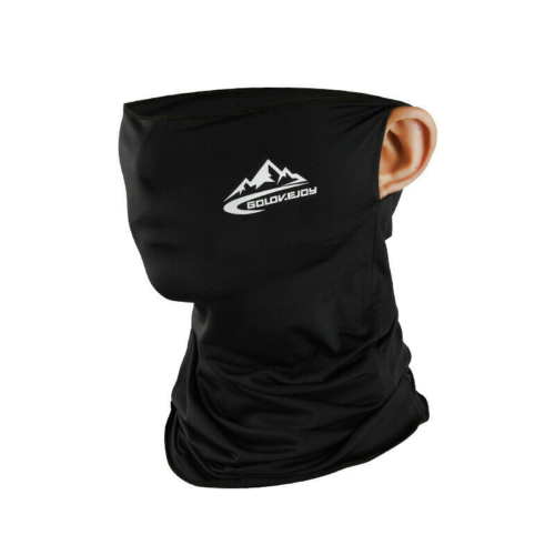 Biker Balaclava Face Cover Neck Gaiter Scarf Snood Scarves Fishing Run Headwear---   Black