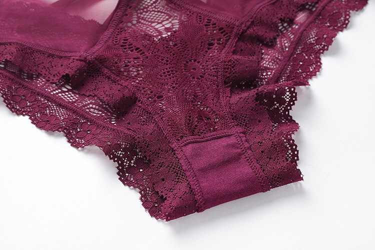 Women's Bow Lace Low Waist Briefs - Image 8