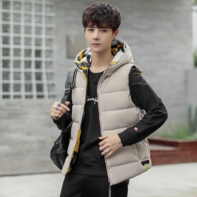 Title 5, Vest Youth Popular Double-sided Wear Hooded Wai...