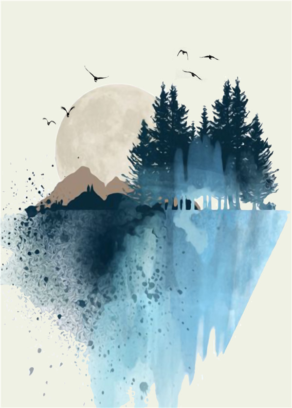 Abstract Living Room Home Decoration - Image 8