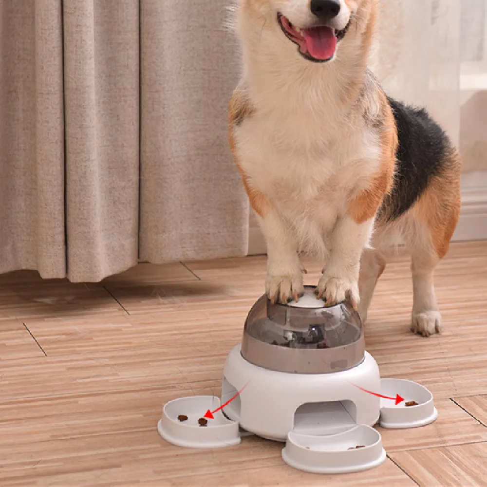 Dog Press Leakage Food Feeder Automatic Pet