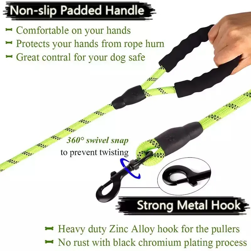 Small Medium Sized Pet Dog Luminous Leash Chain Puppies – image 7