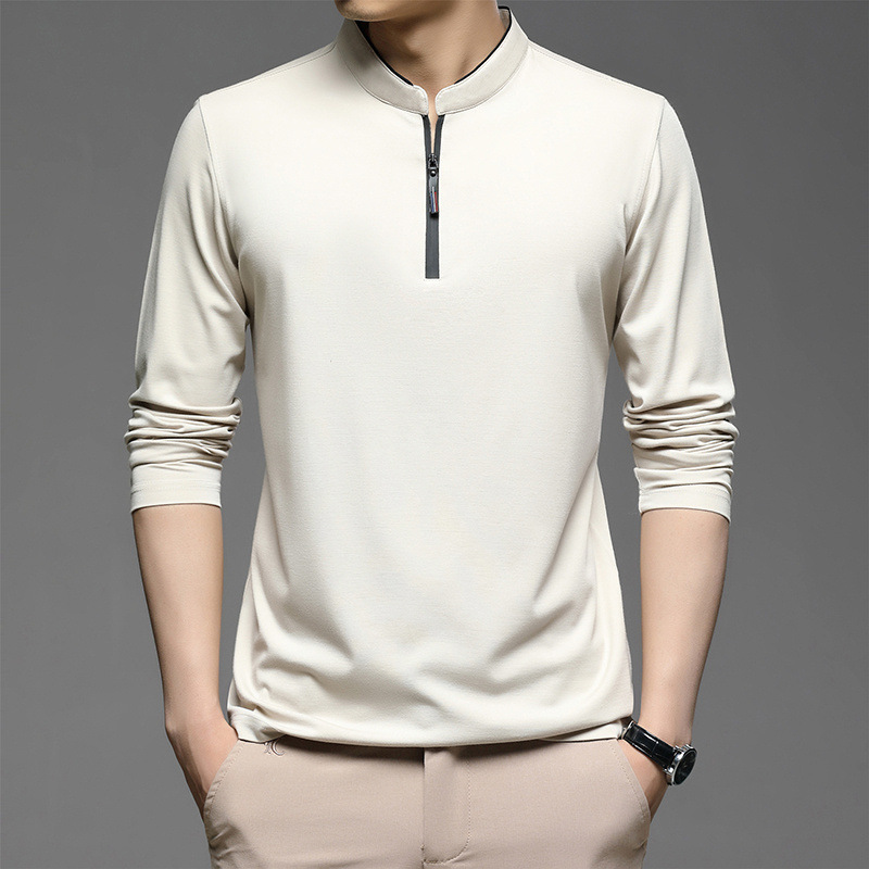 Half High Collar Cotton Men Autumn Clothes - Picture 5 of 5