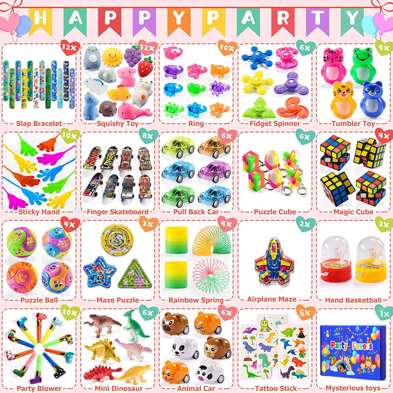 120X Boys Girls Party Bag Fillers Lucky Dip Prizes Toy Favours
