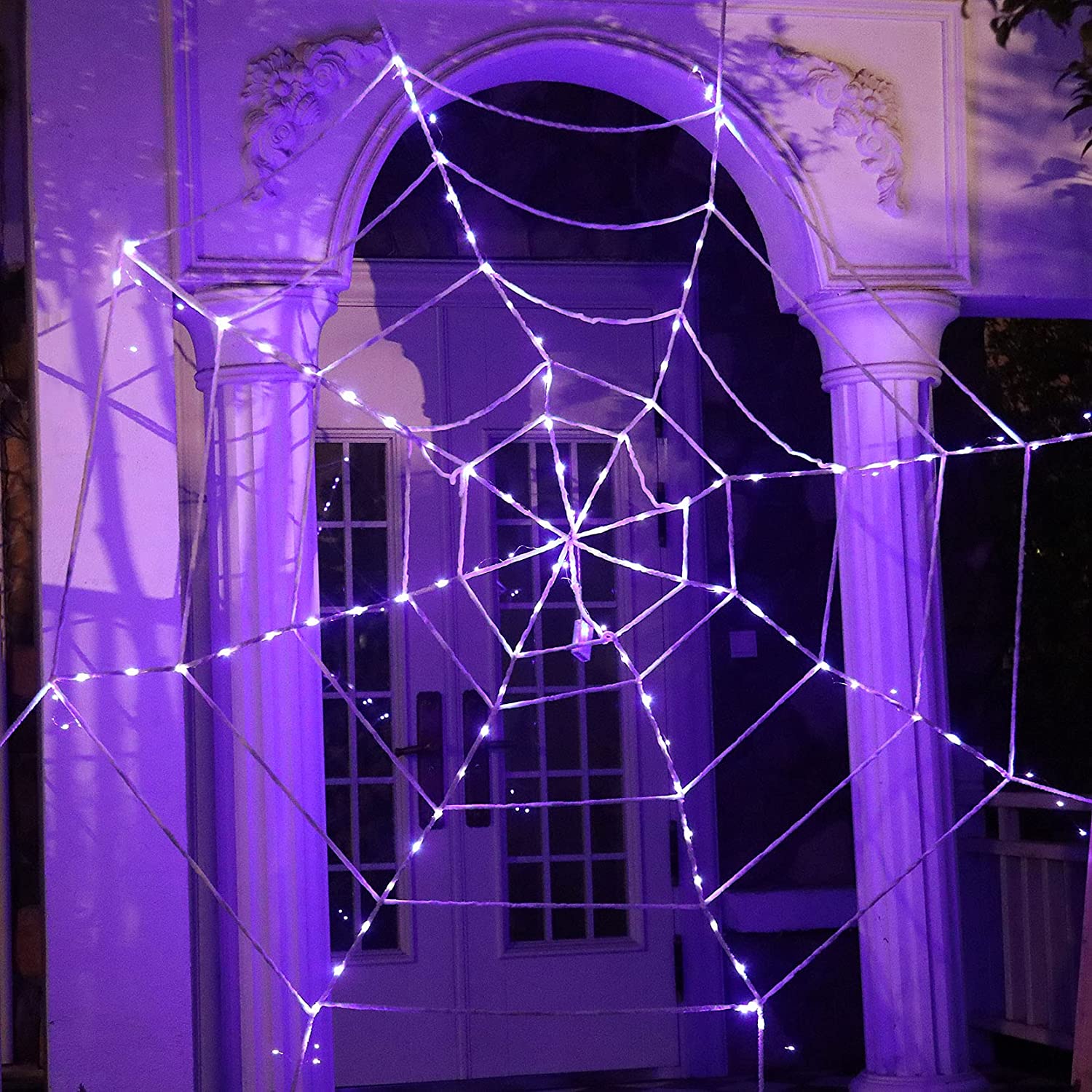 Glowing Spider Web Venue Setting Bar Decoration