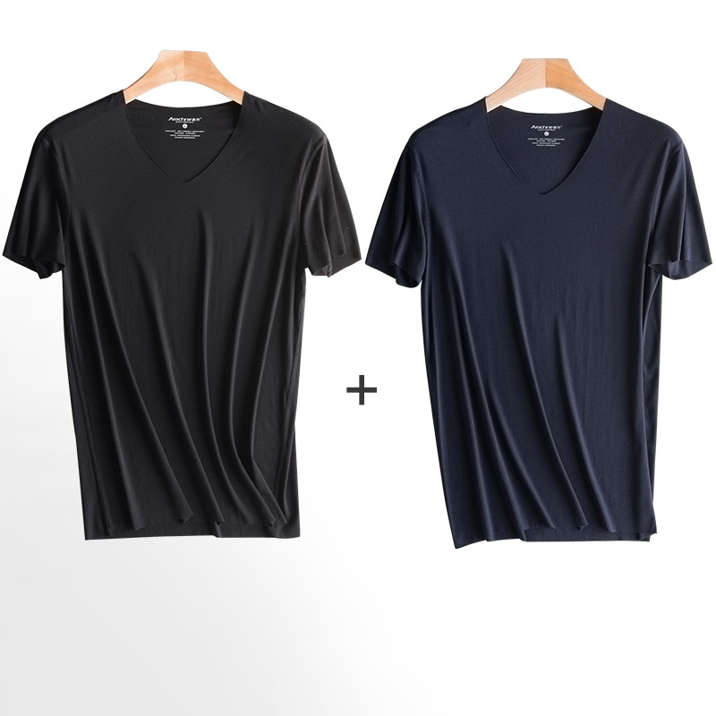 Men's Ice Silk Seamless Modal Quick Dry Sports Short Sleeve Underwear