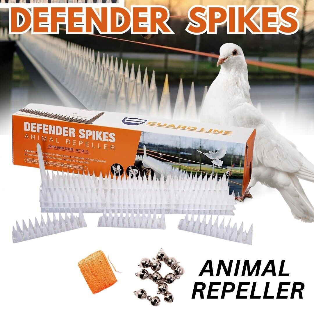 Bird Repellent Fence Kit for Small Animals. we ship only inside the US, USPS First Class Package 2 Day Handling , 2-5 Day Shipping. Bird Spikes 5.1m/16.92 FT Bird Deterrent Spikes for Small Birds Squirrels Cats Keep Birds Away from Fence Roof Railing Push