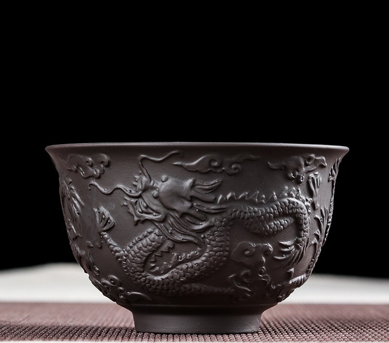 Title 7, Purple sand embossed tea cup