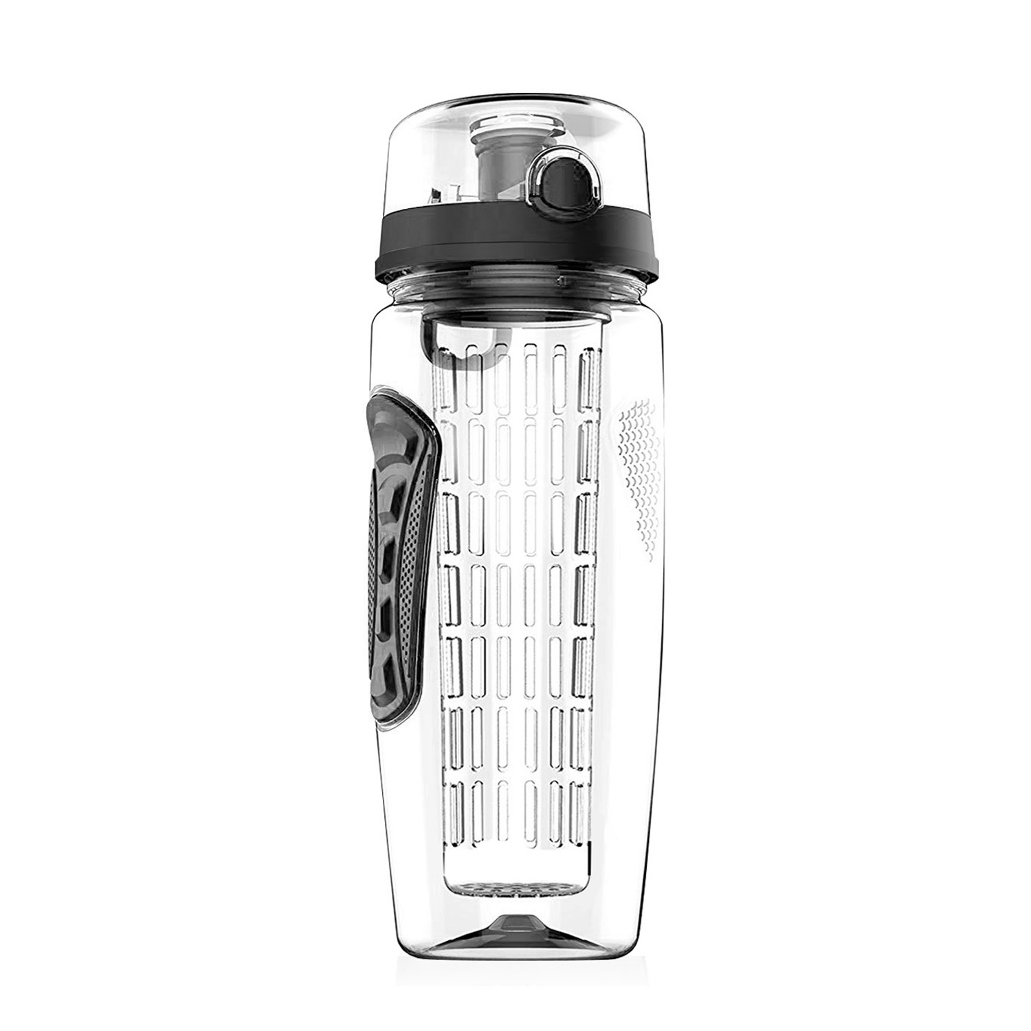 3 Color Options - 1Pc Fruit Infuser Water Bottle 32OZ Juice Shaker Sport With Flip Top Lid Anti-Slip Grips For Office Home Sport Running Walking Hiking - Image 10