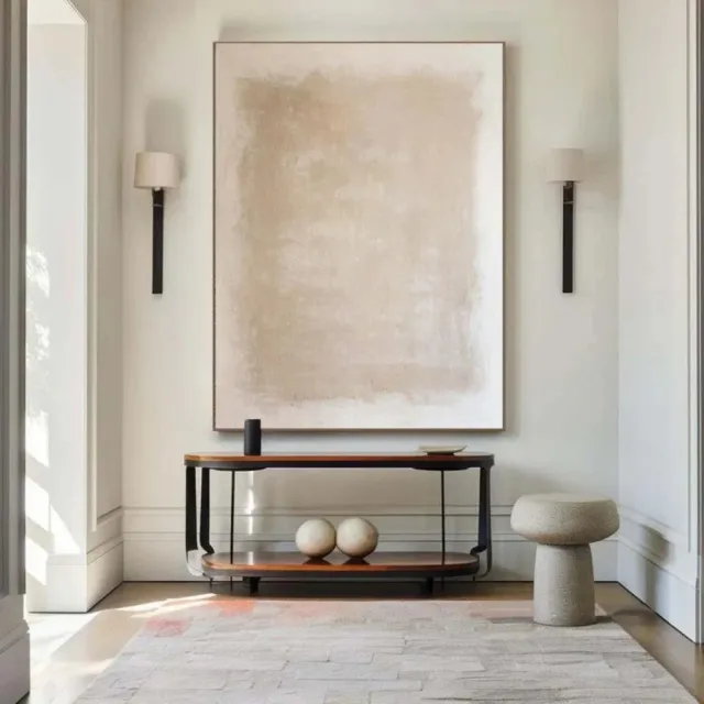 Handmade Oil Painting Canvas Wall Art Decoration Modern Abstract Wabi Sabi Style Minimalist For Home Decor Rolled Frameless Unstretched Painting ... Without Inner Frame - Shop at LoveMi