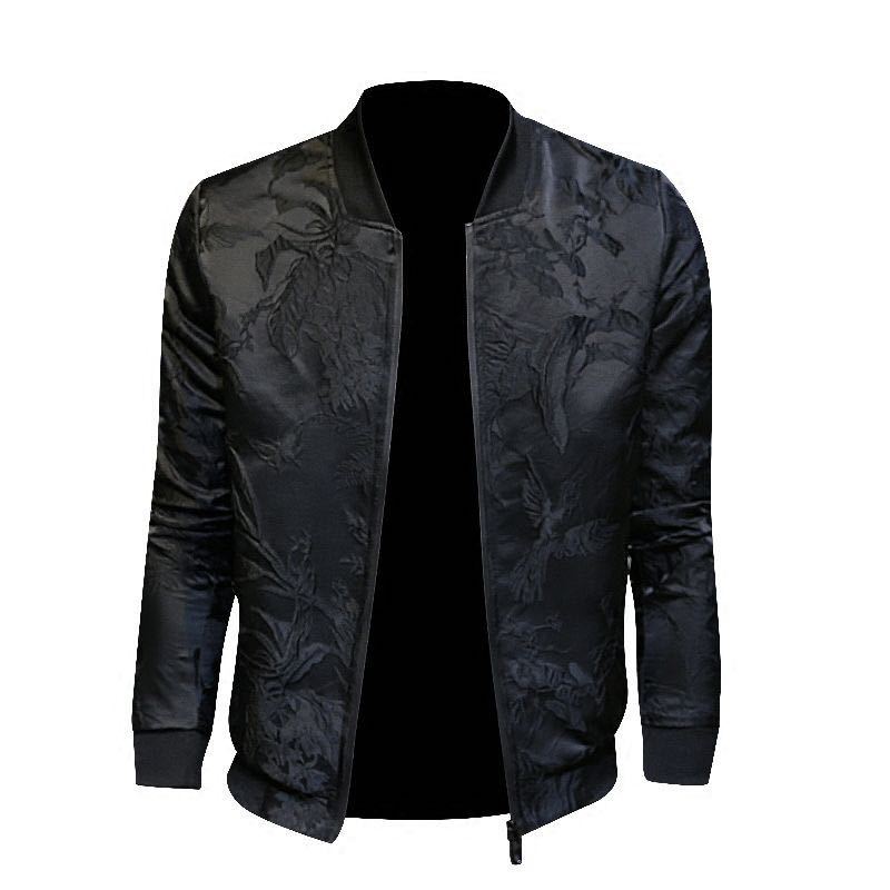 Slim Fit Baseball Collar Jacket Short Personality