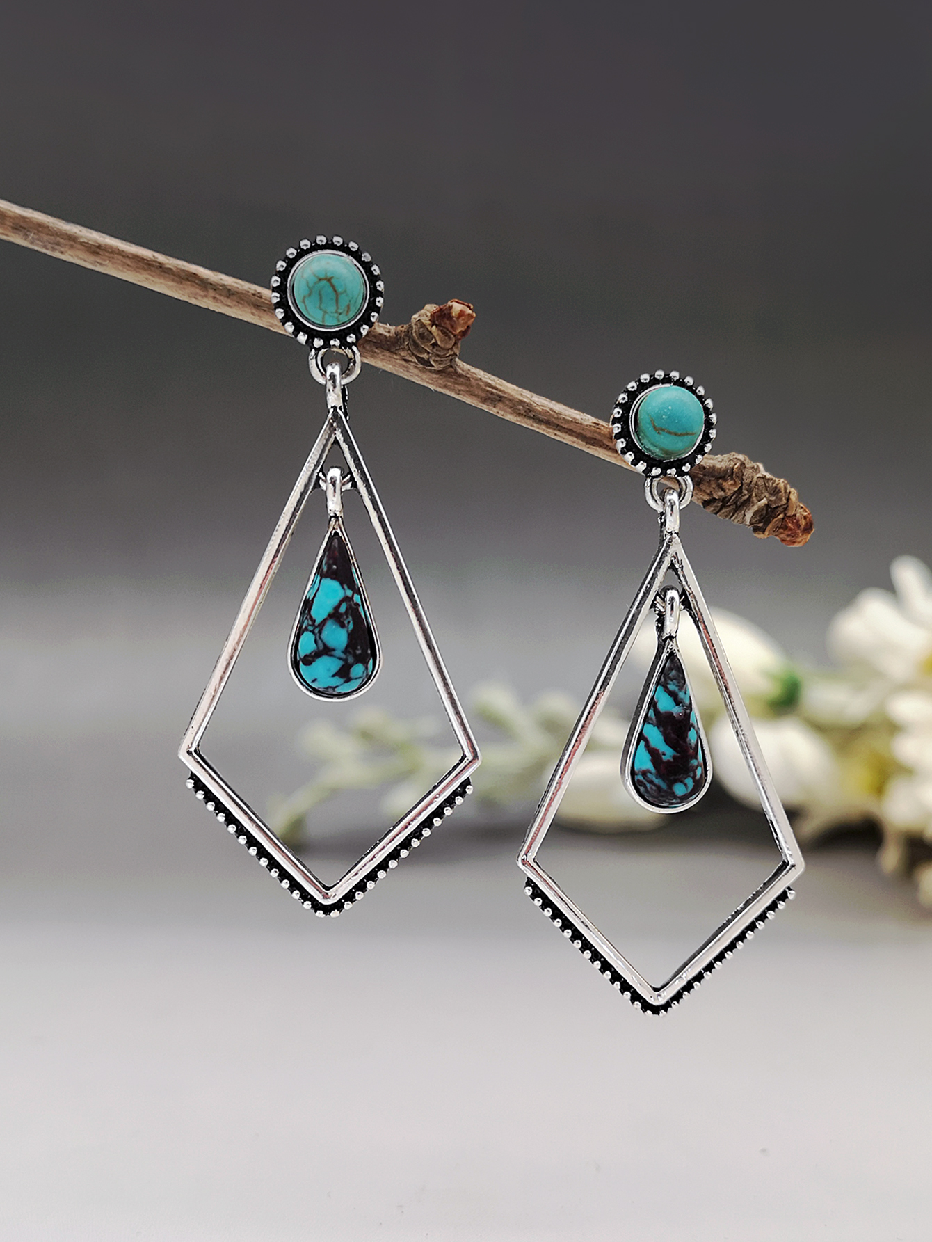 Simple Geometric Personality Metal Earrings