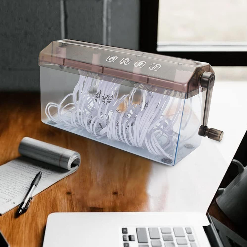 Portable A6 A4 Paper Hand Shredder Manual Straight Cut Home Office — image 12