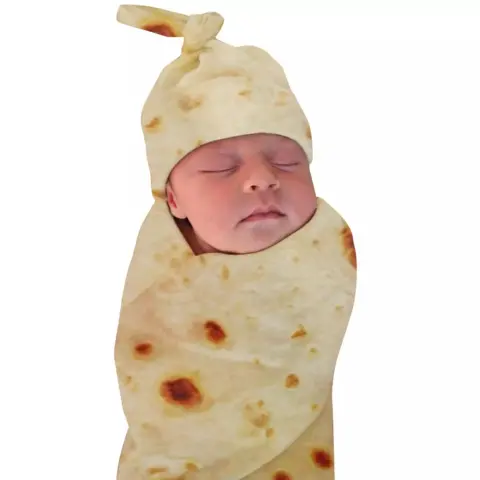 Baby Wrap Blanket Hat 2-Piece Set