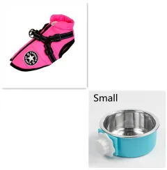 Waterproof Dog Clothes Winter Dog Coat With Harness Warm Pet Clothing Big Dog Jacket Chihuahua Labrador Coat Costume - Roseo - View 1