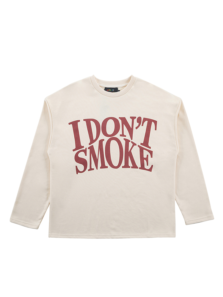 Title 5, Street loose cotton terry long sleeve sweater