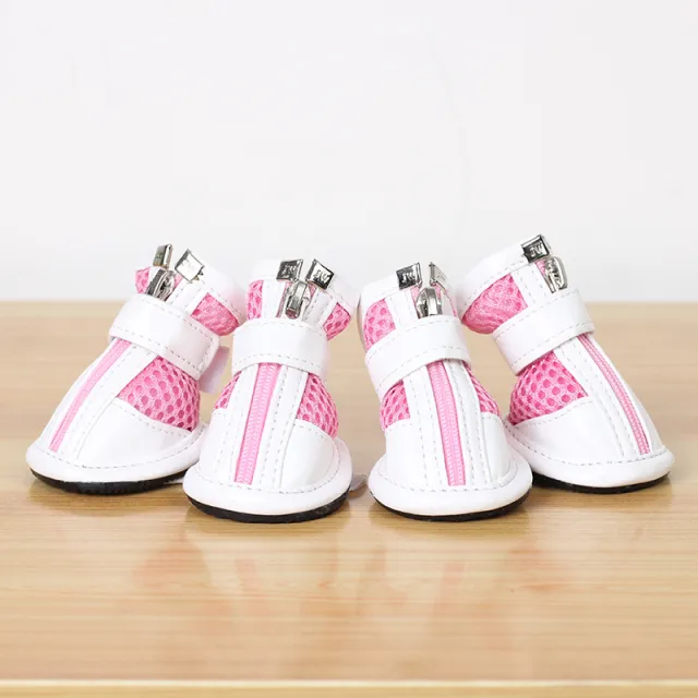Small Pet Dog Sports Net Shoes Pink - Shop at LoveMi