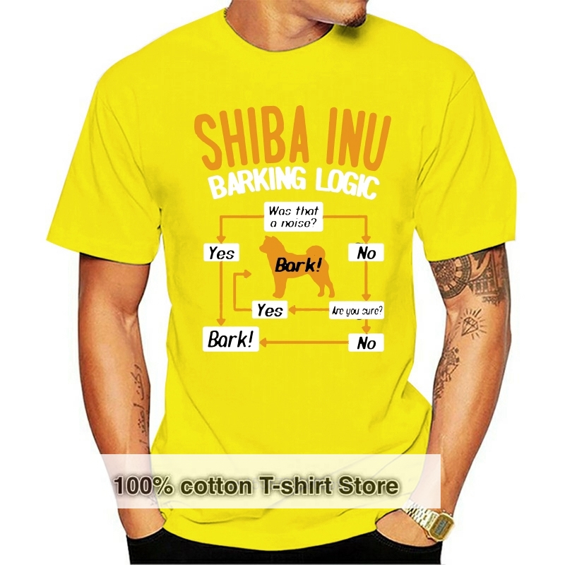 Title 7, T-shirt homme à manches courtes Shiba Inu Barki...