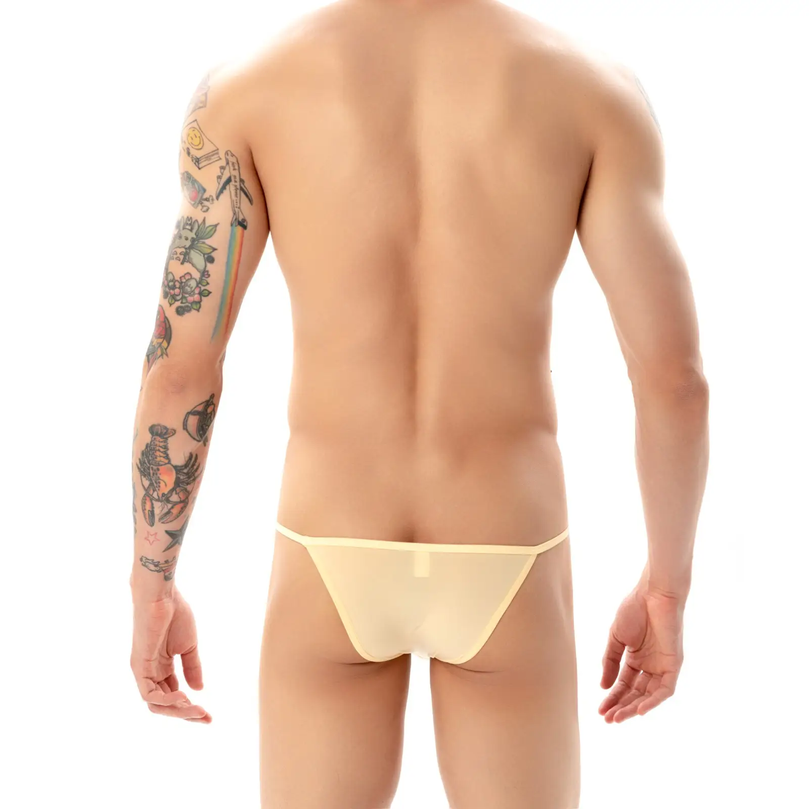 Men's Small Briefs Bikini Hip-exposed Thin Belt Underwear