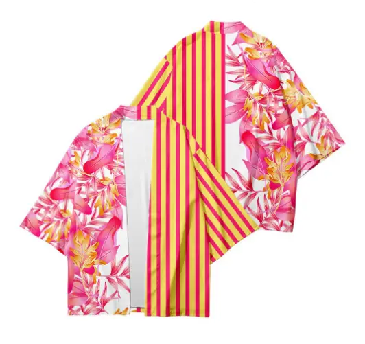 Printed Road Robe Loose Large Size Men's Jacket