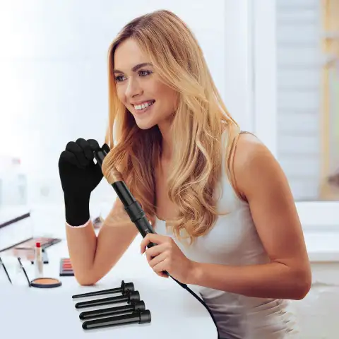 5p Ceramic Hair Curler Care Straight Pull Clip Electric