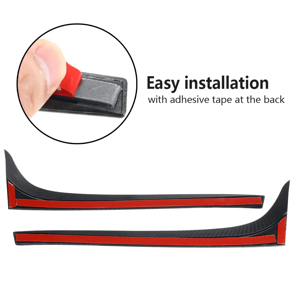 Car Glossy Black Rear Window Side Spoiler Wing