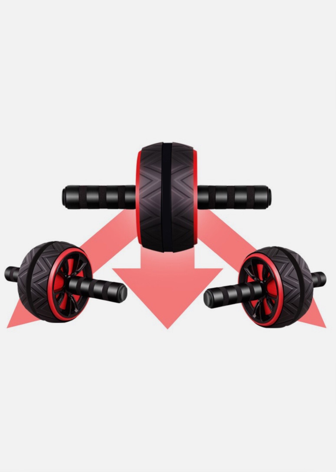 Pro Abs Roller Exercise Wheel Abdominal Core Strength Workout Muscle Cruncher - Image 2