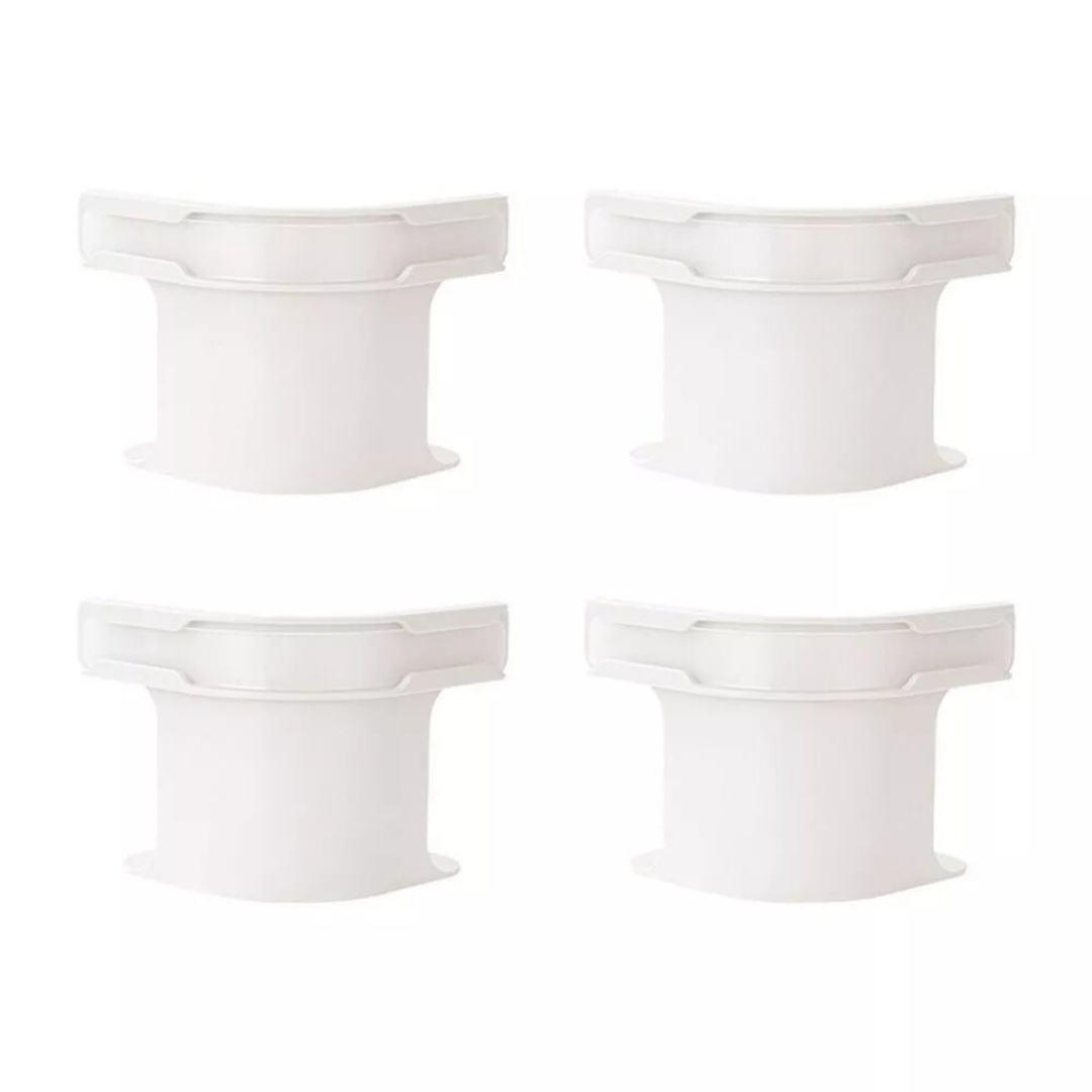 4x Bed Sheet Holders W  Lock Strips Heavy-Duty Corner Straps Non-Slip Grippers White