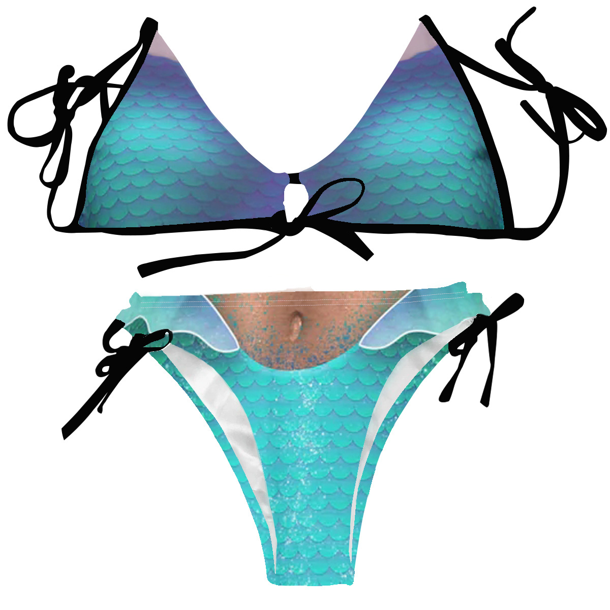 Title 6, Bikini costume da bagno da donna con stampa dig...