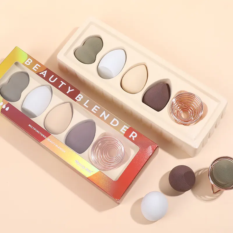 Wet and Dry Beauty Makeup Egg with Metal Stand