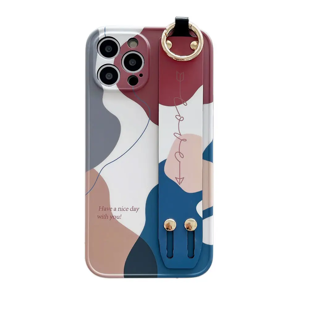 Moran Green Retractable Wristband Phone Case