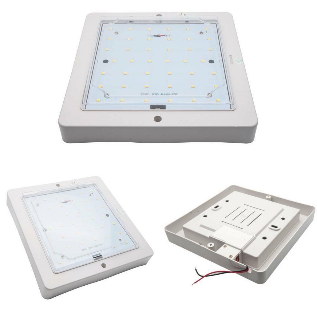 12V-9W LED Interior Roof Light For Caravan Motorhome Camper Van Boat 6000K White — image 2