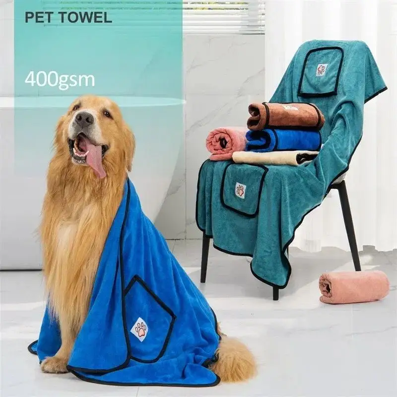 Pet Towel Dog Bathrobe Water Absorbent