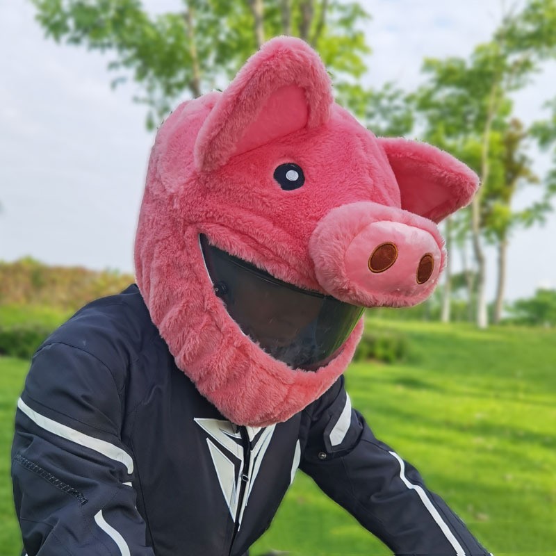 Helmet Protective Hood Man And Woman Cartoon Plush - Image 6