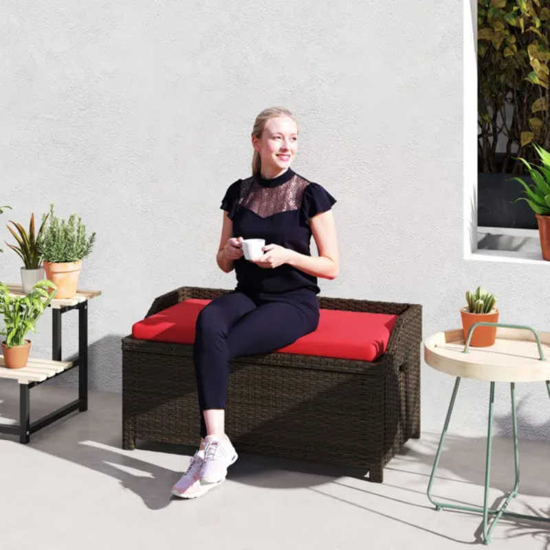 Portable Aluminum Storage Bench Trunk - Image 2 of 6