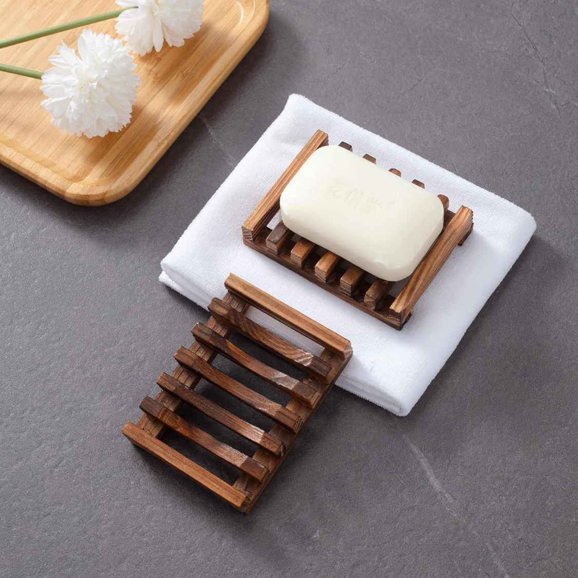 Soap Dish For Shower Set Of 2 Shower Soap Holder Self Draining Bar Soap Holder For Bathroom  Homemade Soaps Saver Natural Soaps Tray