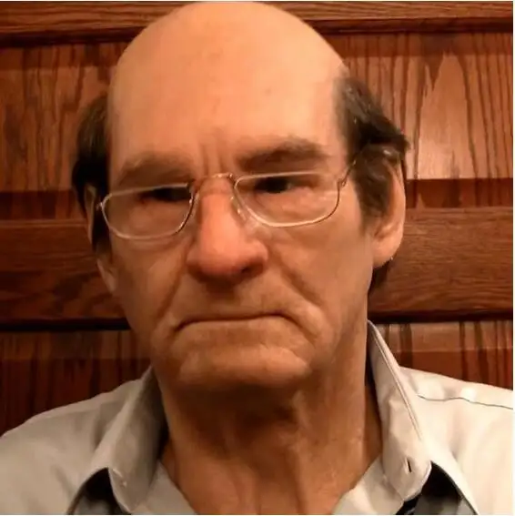 Face Wig Old Man Mask Headgear Halloween